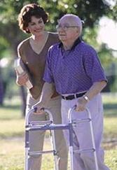 Employment Opportunities_caregiver and client_man with walker